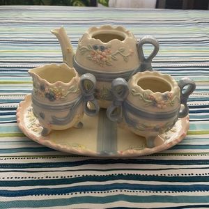 Vintage Easter Egg Tea Set